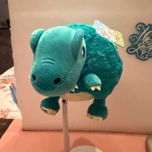 Squishable Snugglemi Snackers T-REX Dinosaur 8" Plush NWT Teal Blue Stuffed K8